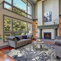 Alternative view of Kas Watercolors 6231 Grey Area Rug