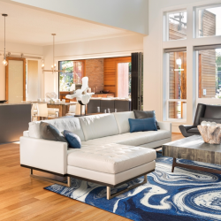 Alternative view of Kas Watercolors 6236 Blue Area Rug