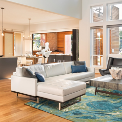 Alternative view of Kas Watercolors 6238 Blue Area Rug