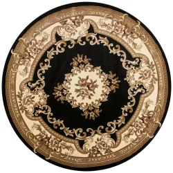 Alternative view of Kas Corinthian 5310 Black Area Rug