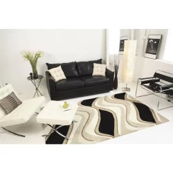 Alternative view of Kas Eternity 1071 Black Area Rug