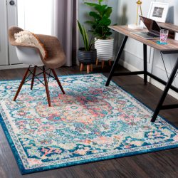 Alternative view of Surya Harput HAP-1123 Bright Blue Area Rug