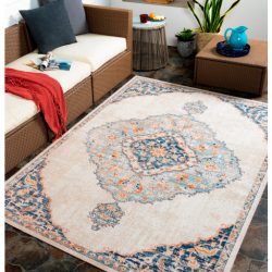 Surya Huntington Beach HTB-2313 Aqua Area Rug