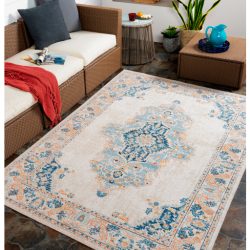 Surya Huntington Beach HTB-2315 Aqua Area Rug