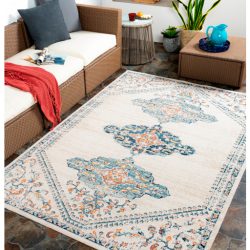 Alternative view of Surya Huntington Beach HTB-2316 Aqua Area Rug