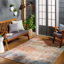 Alternative view of Surya Huntington Beach HTB-2323 Brick Red Area Rug
