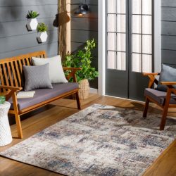 Surya Huntington Beach HTB-2326 Aqua Area Rug