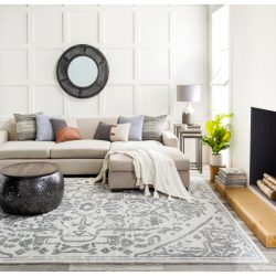 Surya Hightower HTW-3013 Black Area Rug
