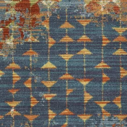 Alternative view of Kas Illusions 6208 Blue Area Rug