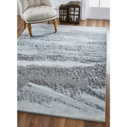 Alternative view of Kas Illusions 6221 Blue Area Rug