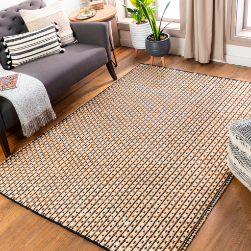 Surya Jasmine JAM-2300 Black Area Rug - Image 2