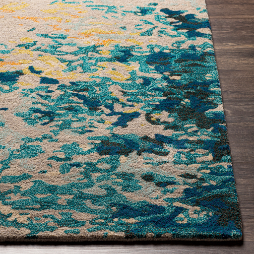 Surya Kavita KVT-2319 Aqua Area Rug - Image 2