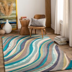 Alternative view of Surya Lounge LGE-2293 Blue Area Rug