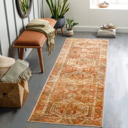 Surya Lavable LVB-2300 Brick Red Area Rug