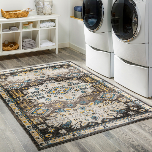 Surya Lavadora LVR-2307 Black Area Rug