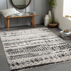 Surya Lavadora LVR-2329 Black Area Rug