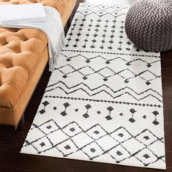 Surya Moroccan Shag MCS-2309 Black Area Rug