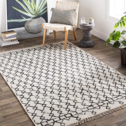 Alternative view of Surya Nettie NET-1000 Black Area Rug