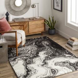 Surya Pepin PEI-1014 Black Area Rug