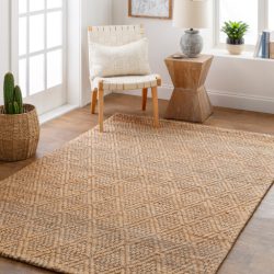 Alternative view of Surya Trace TCE-2300 Black Area Rug