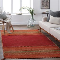 Alternative view of Surya Trenza TRZ-3002 Brick Red Area Rug
