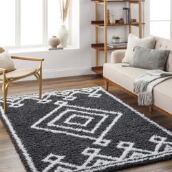 Alternative view of Surya Urban Shag USG-2313 Black Area Rug