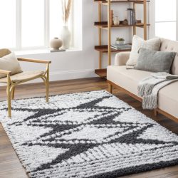 Alternative view of Surya Urban Shag USG-2329 Black Area Rug