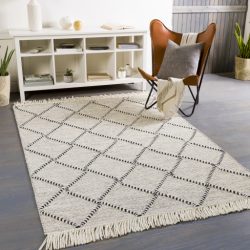 Surya Uttar UTT-2301 Black Area Rug