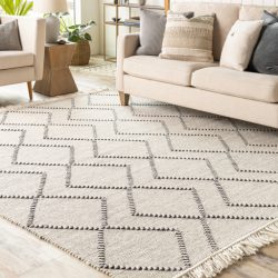 Surya Uttar UTT-2303 Black Area Rug