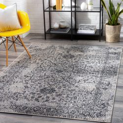 Alternative view of Surya Venezia VNZ-2309 Black Area Rug