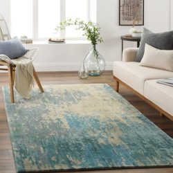 Alternative view of Surya Watercolor WAT-5004 Blue Area Rug