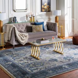 Alternative view of Surya Zeus ZEU-7828 Charcoal Area Rug
