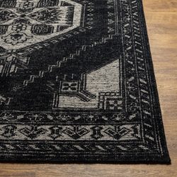 Alternative view of Surya Zahra ZHA-2303 Black Area Rug