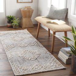 Alternative view of Surya Zaragoza ZRZ-2303 Charcoal Area Rug