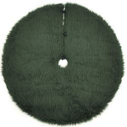Momeni Furry Tree Skirt FTS-1 Green Area Rug