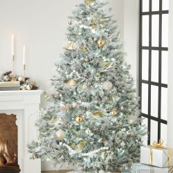 Alternative view of Momeni Furry Tree Skirt FTS-1 White Area Rug