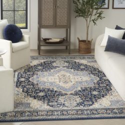 Nourison Nourison Essentials Persian NRE07 Navy Area Rug