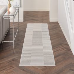 Inspire Me! Home D??cor Brushstrokes BSK04 Silver Grey Area Rug