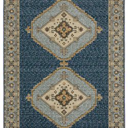 Oriental Weavers ANDORRA 2430a Blue Area Rug