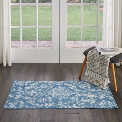 Nourison Jubilant JUB09 Blue Area Rug