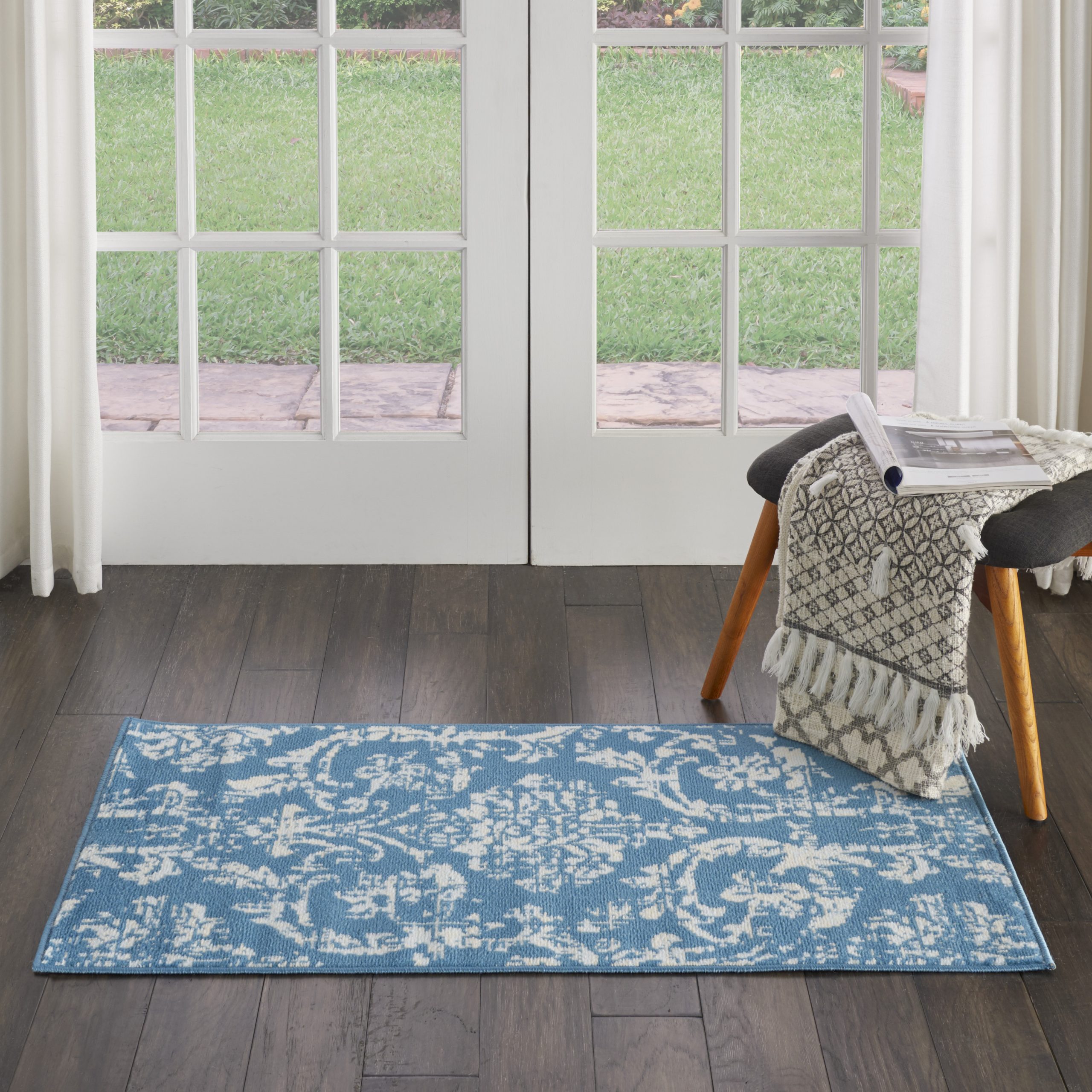 Nourison Jubilant JUB09 Blue Area Rug