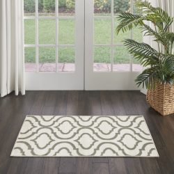 Nourison Jubilant JUB19 Ivory Green Area Rug