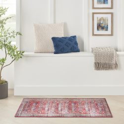 Nourison Fulton FUL09 Red Area Rug