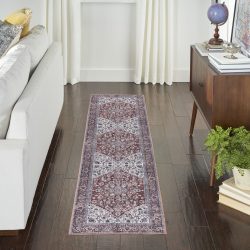 Nicole Curtis Machine Washable Series 1 SR104 Brick Ivory Area Rug