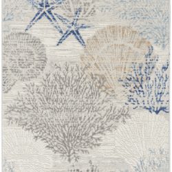 Alternative view of Nourison Seaside SDS04 Ivory Grey Blue Area Rug