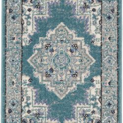Alternative view of Nourison Passion PSN03 Turquoise Grey Area Rug