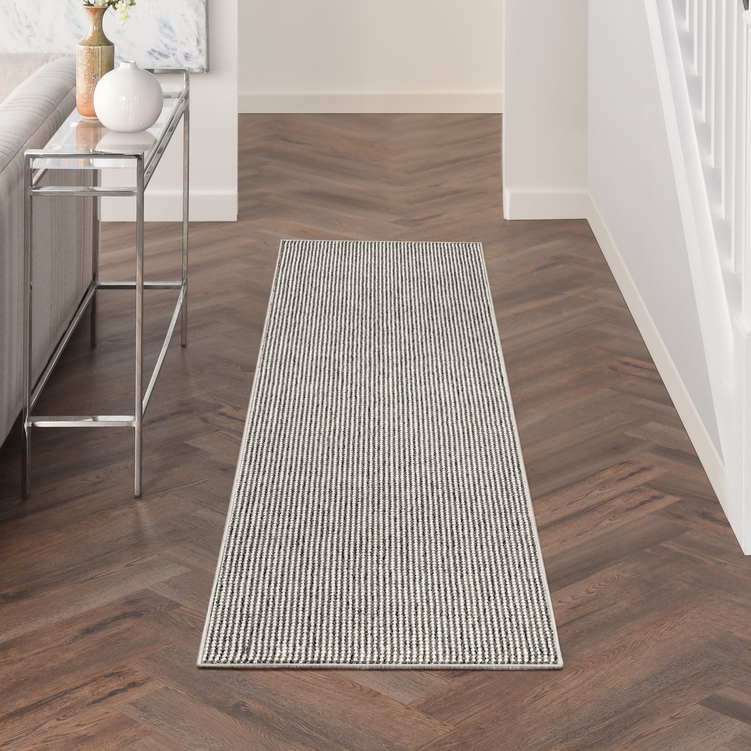 Nourison Natural Texture NTX01 Ivory Grey Area Rug