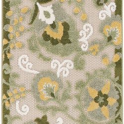 Alternative view of Nourison Aloha ALH17 Ivory Green Area Rug