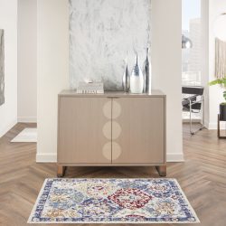 Nourison Grafix GRF31 Blue Multicolor Area Rug
