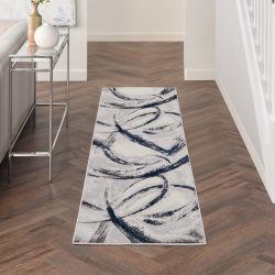 Inspire Me! Home D??cor Brushstrokes BSK02 Grey Area Rug
